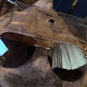 Quay Silver Sunglasses